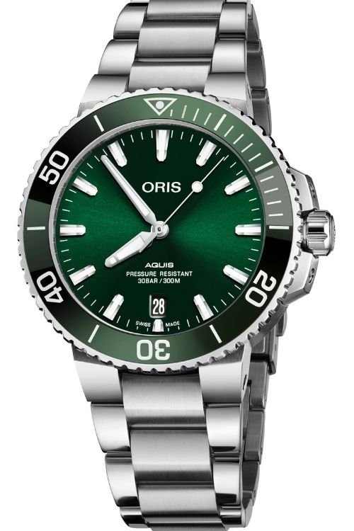 Oris Aquis Date Green