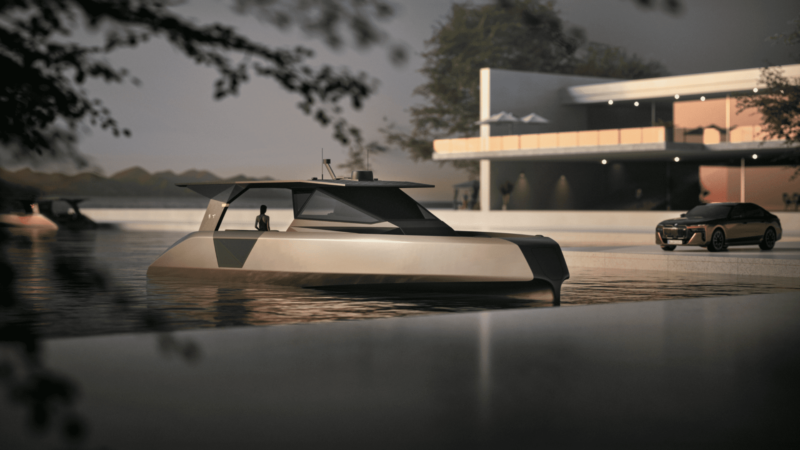 Tyde x BMW - The Open fully-electric luxury day yacht