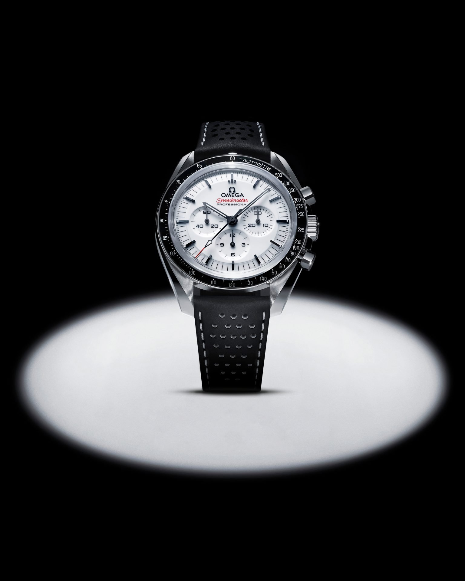 Omega Speedmaster Moonwatch white dial