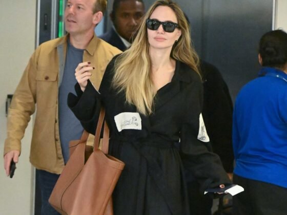 New York, NY - *EXCLUSIVE* - Angelina Jolie and her son Maddox were spotted arriving at JFK airport in New York, both looking relaxed after their flight. Pictured: Angelina Jolie