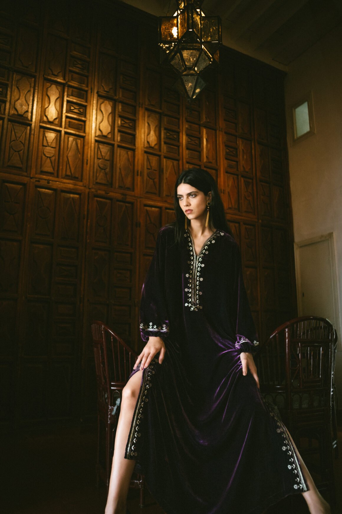 Hayat-Velvet-Embroidered-Purple-With-Gold-Dress