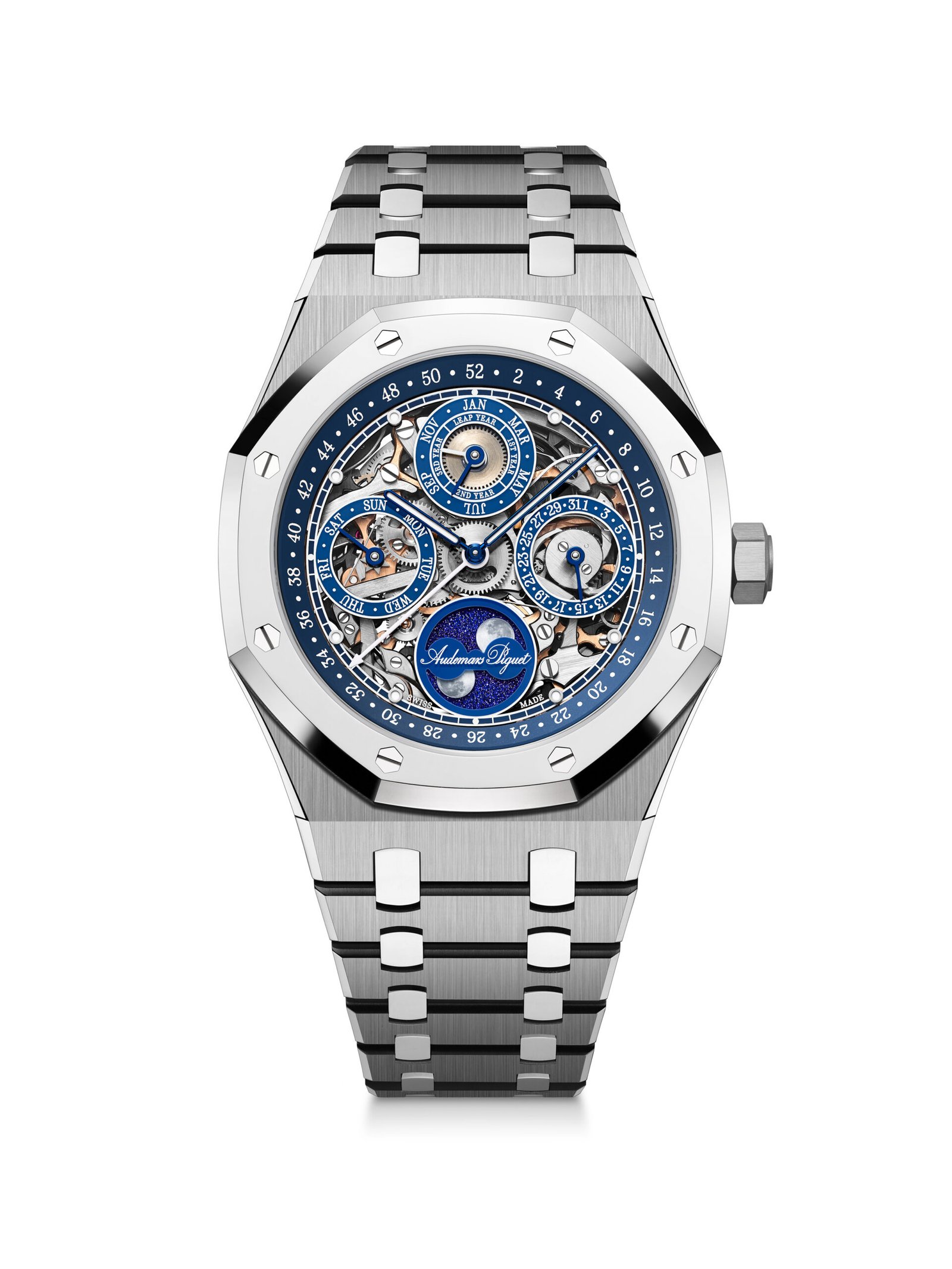 Audemars Piguet silver luxury watch