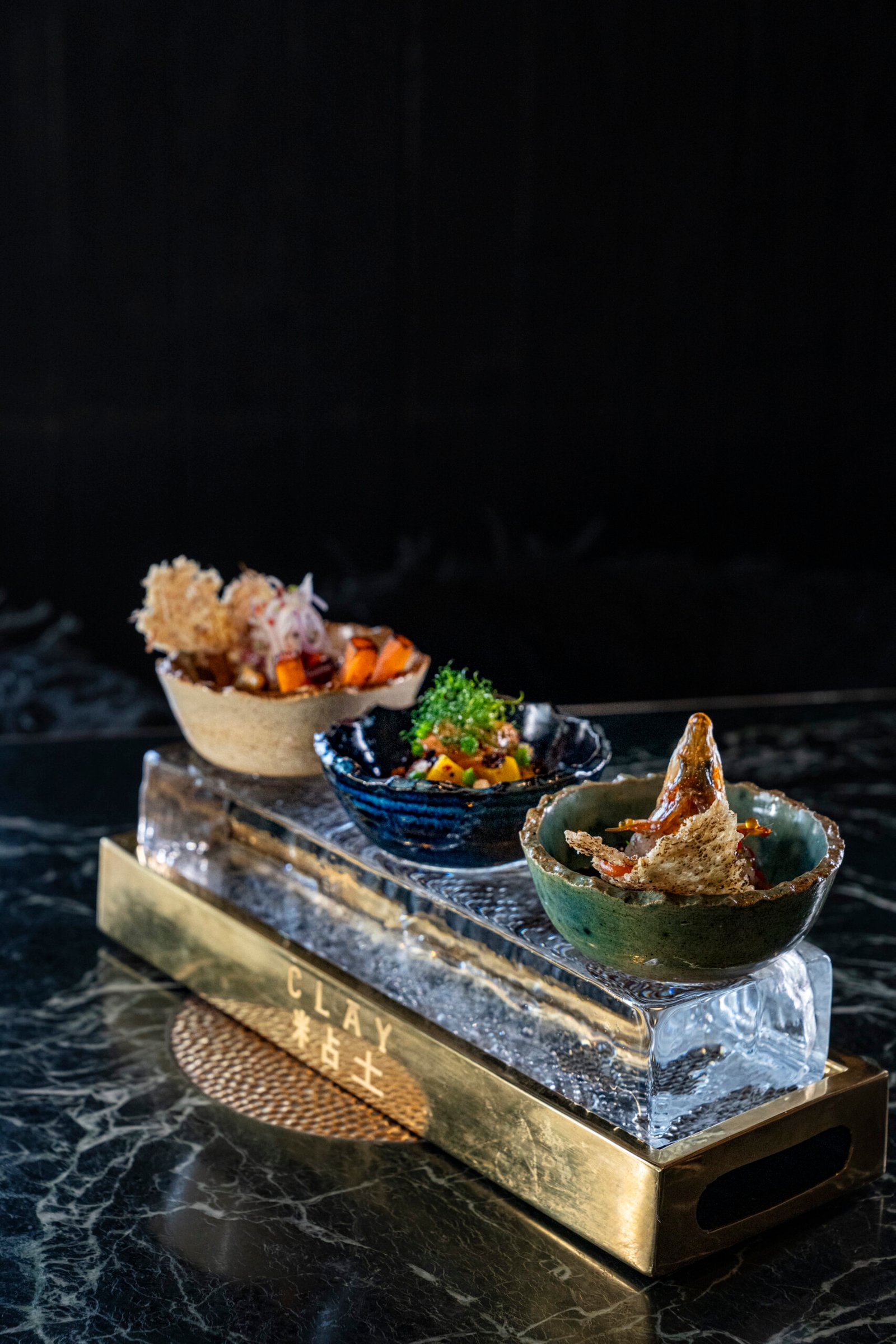 ceviche day menu items CLAY Dubai