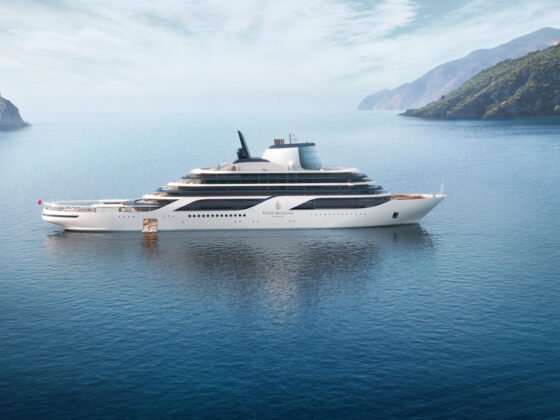 Yacht in a sea